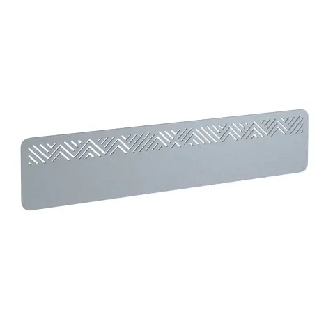 Chevron Acoustic Desktop Screen - 1800mm - Light Grey